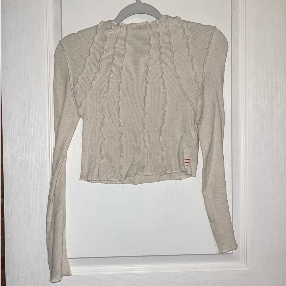 BDG Cropped Long Sleeve Top
